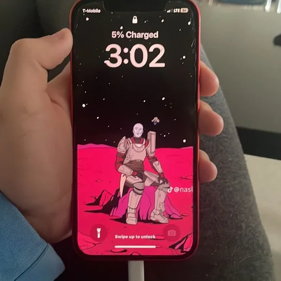 iPhone 12 with slight crack